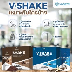 V Shake วี เชค โปรตีน กลิ่นช็อกโกแลต โปรตีนลดน้ำหนัก 3