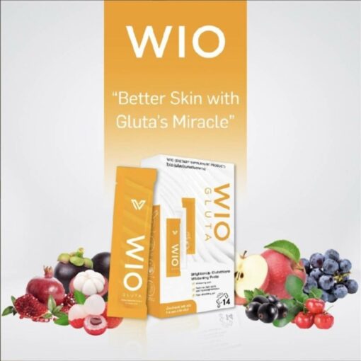 WIO GLUTA ไวโอ กลูต้า อาหารเสริมผิวขาวกระจ่างใส 2 - Copy